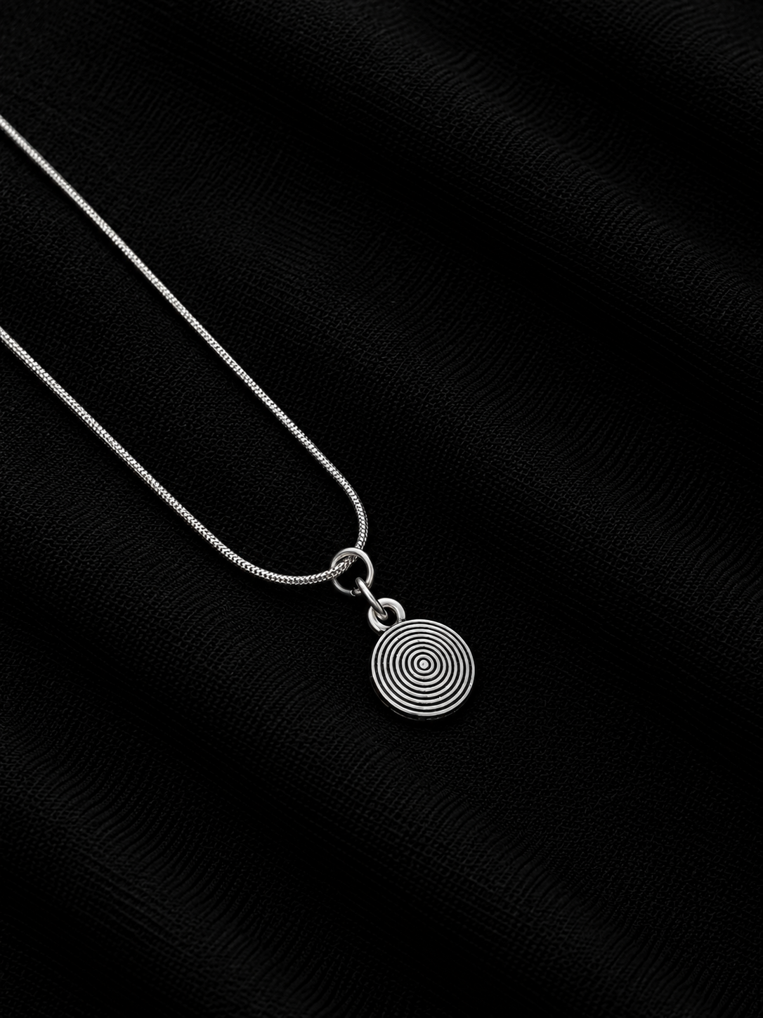 Spiral Disc Pendant Chain