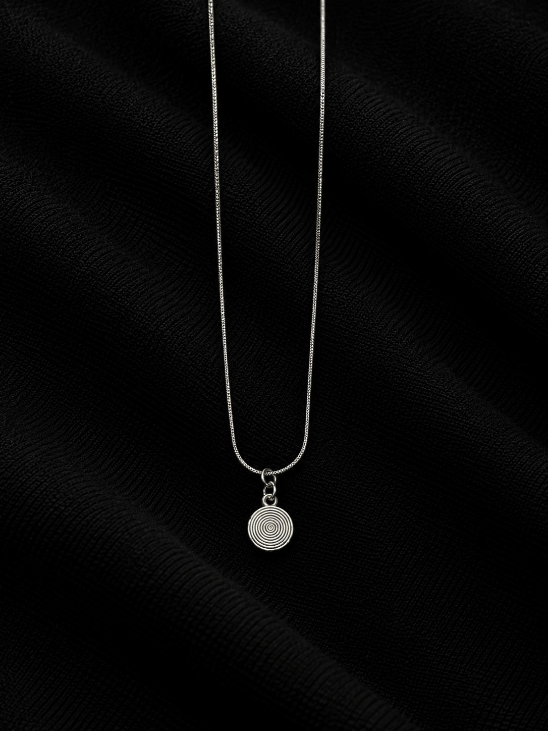 Spiral Disc Pendant Chain