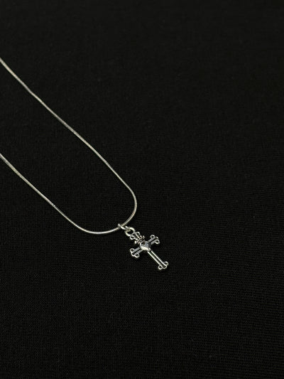 Ornate Cross pendant Snake Chain