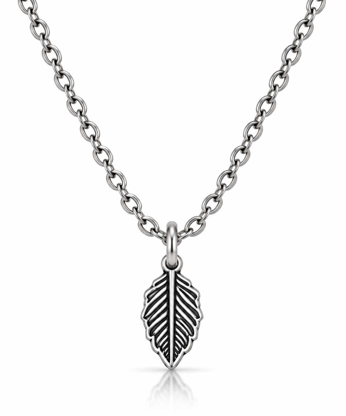 Minimalist Leaf Pendant chain