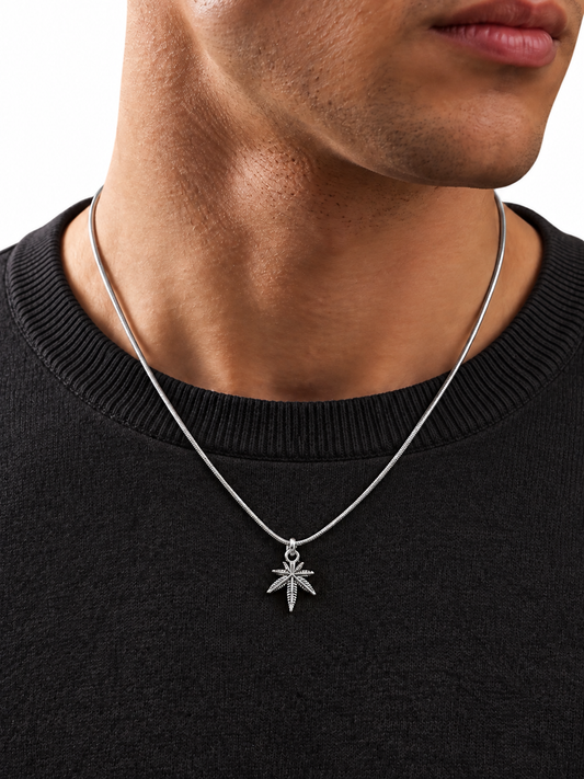 Palm Leaf Pendant chain