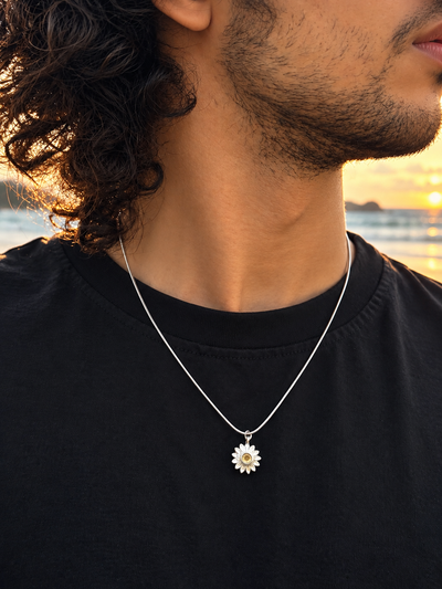 Daisy Flower Pendant Chain