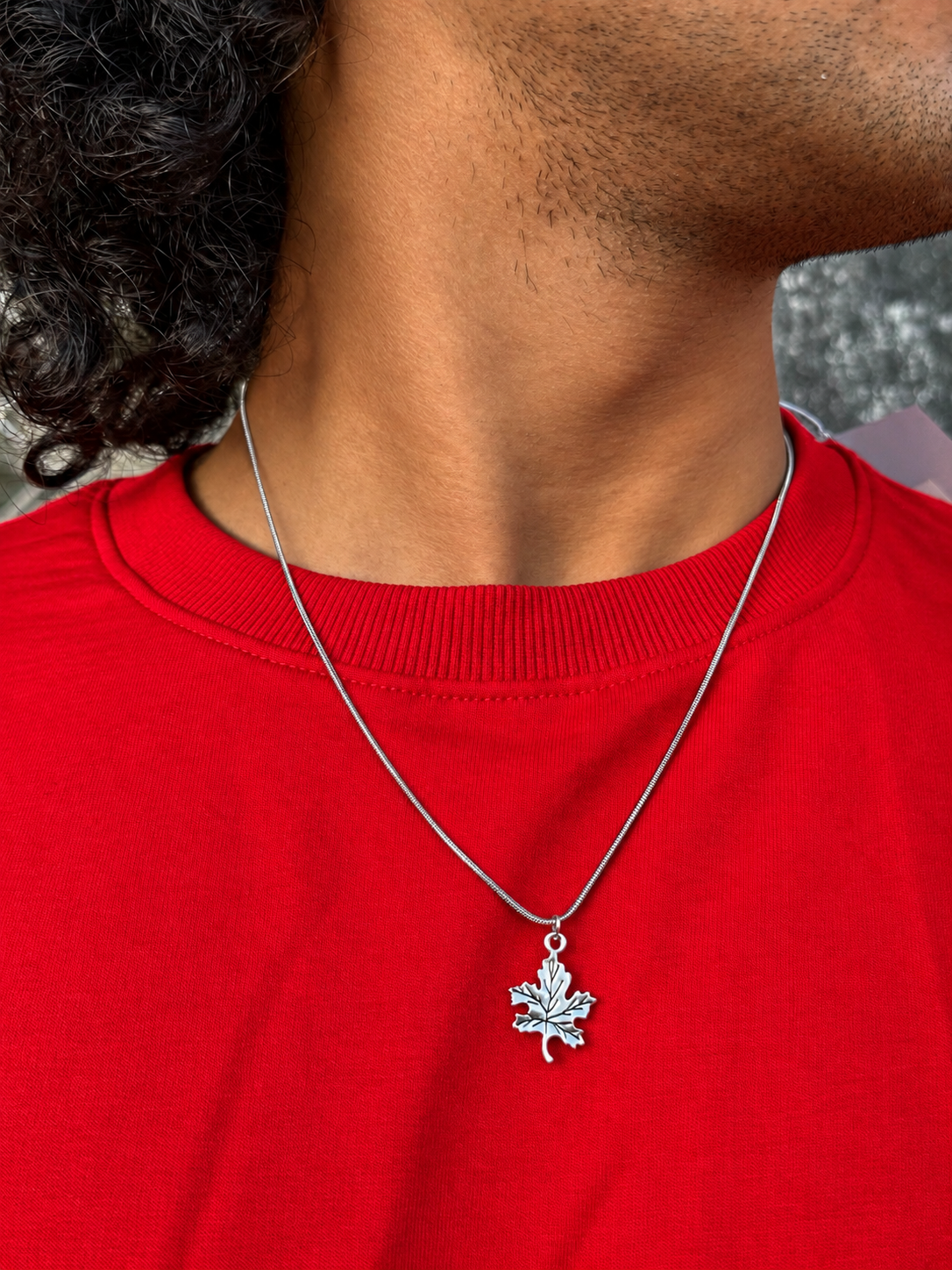 Maple Leaf Pendant Chain