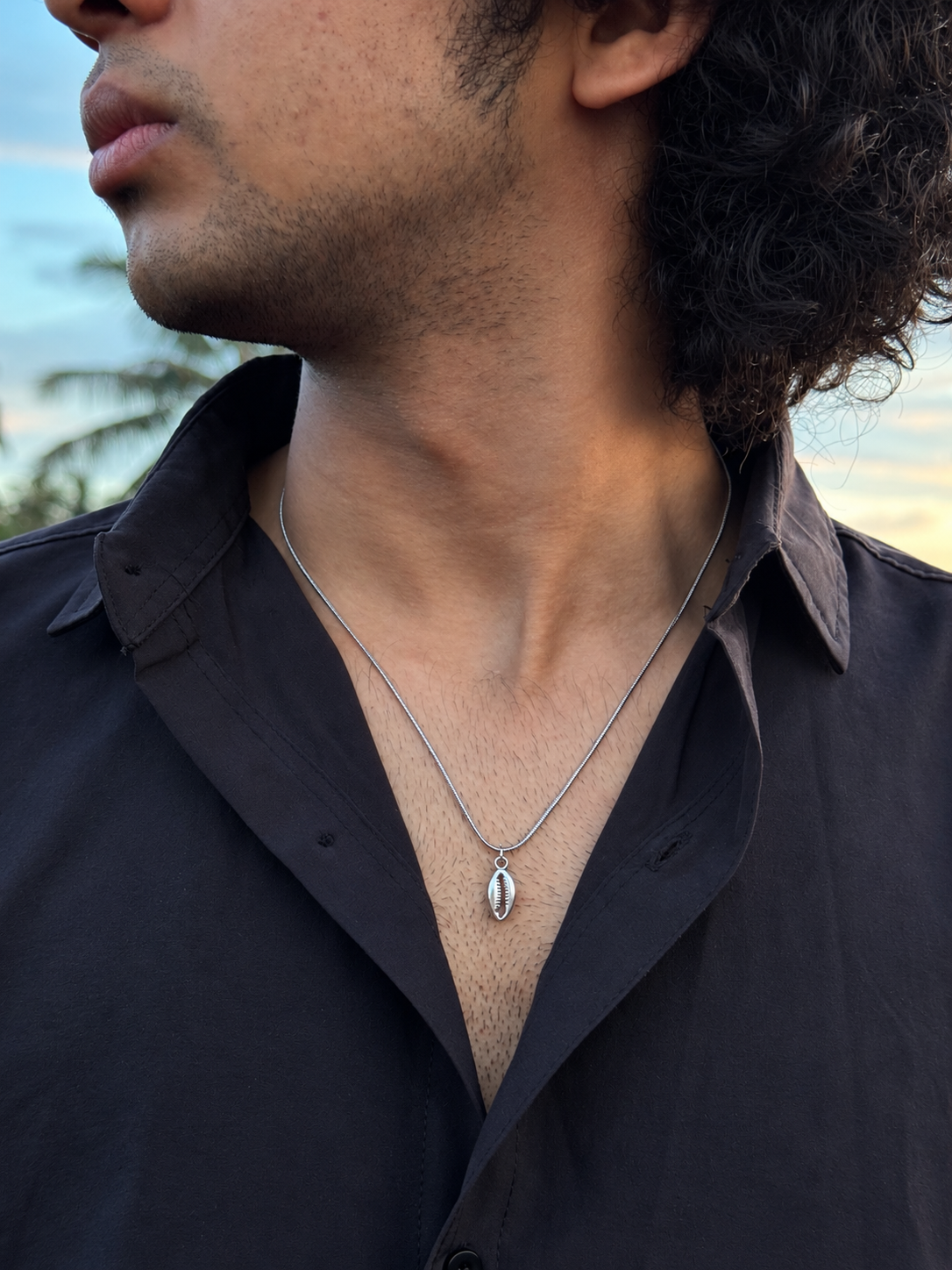 Feather Charm Necklace Chain