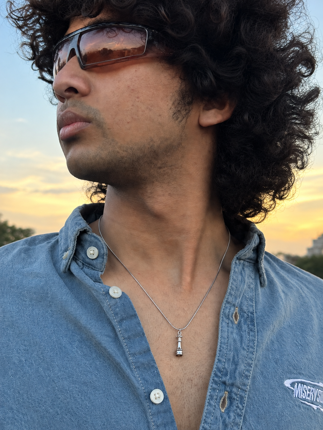 Chess Piece Pendant chain