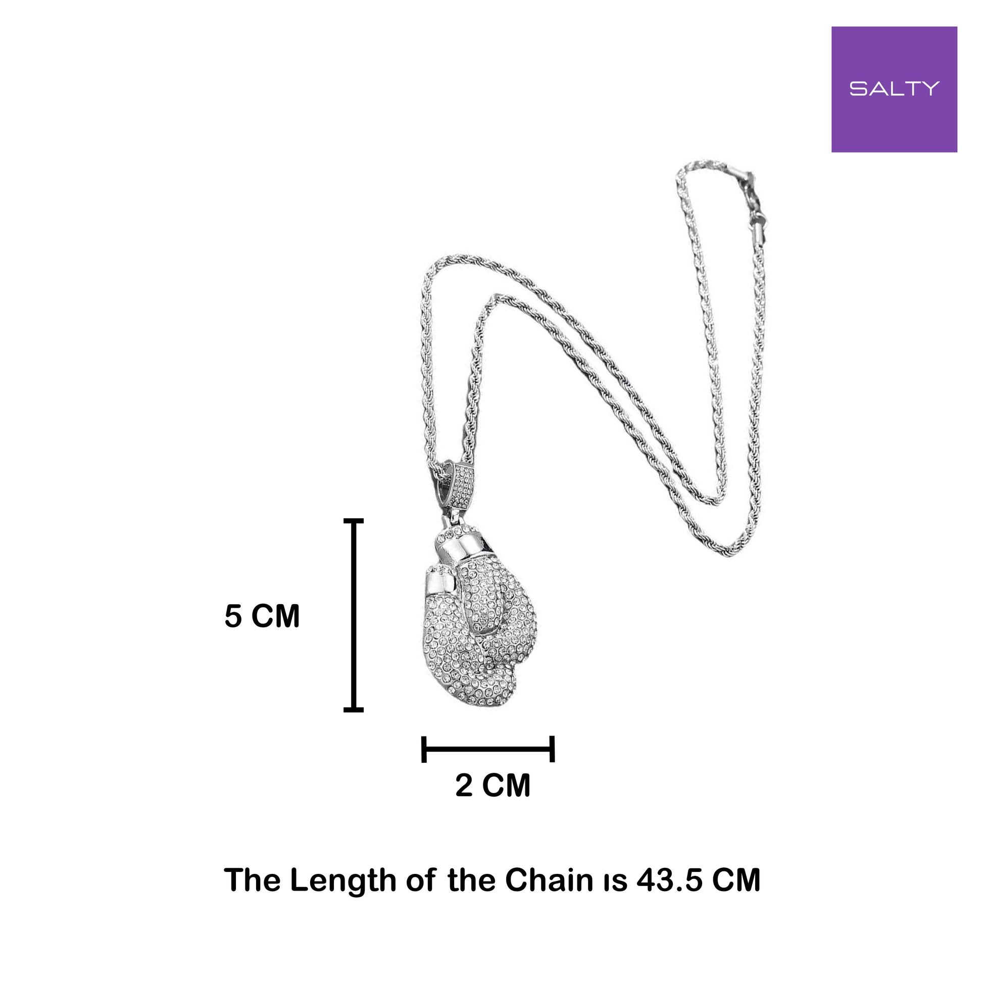 Bag Mitts Silver Chain
