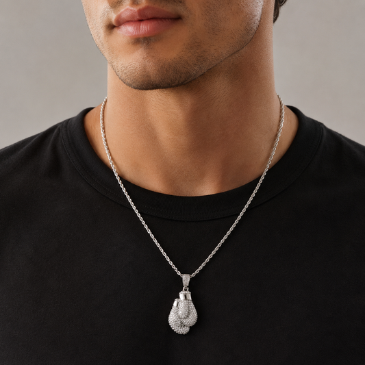Bag Mitts Silver Chain