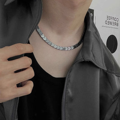 Chevron Silver Chain